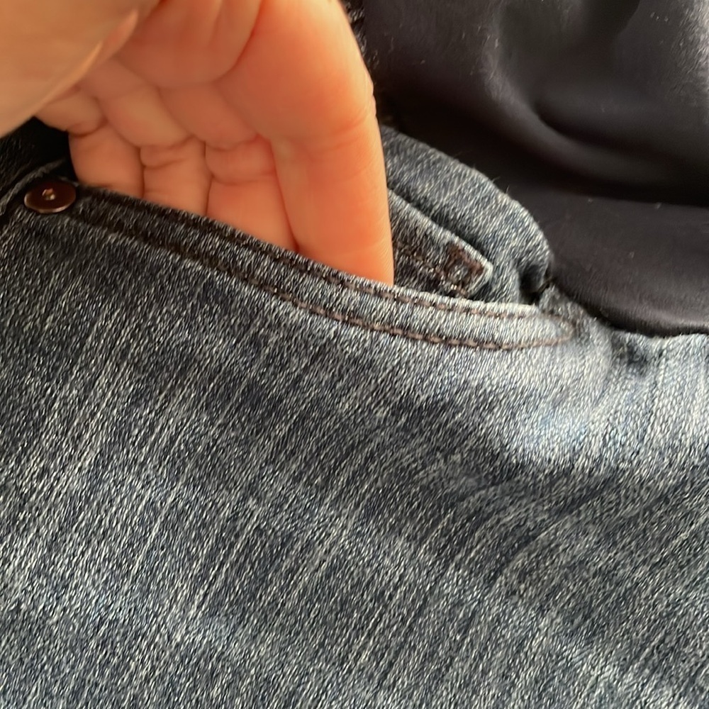 Oh Baby By Motherhood Maternity Pregnancy Jean Capris With Belly Band | Medium - Picture 3 of 11